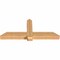 Ekena Millwork Eugene Smooth Timber Gable Bracket, Western Red Cedar, 60"W x 25"H x 5 1/2"D x 5 1/2"F, 10/12 Pitch GBW060X25X0606EUG00SWR - alternate 4